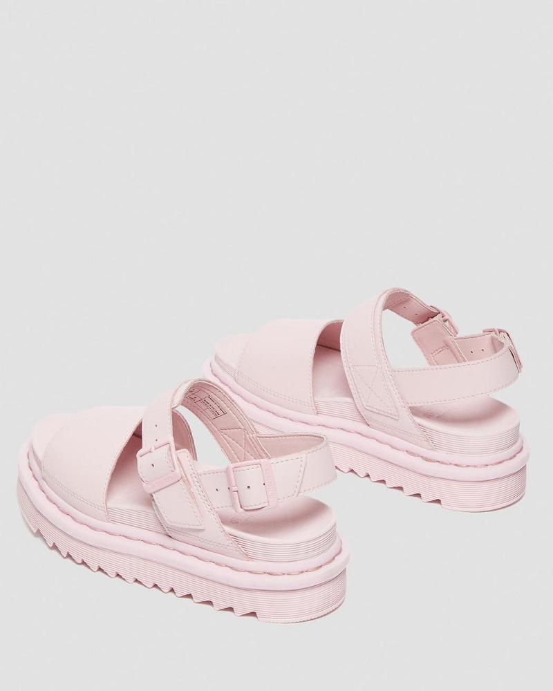 Dr Martens Voss Mono Hydro Leren Gladiator Sandalen Dames Roze | NL 483BEX